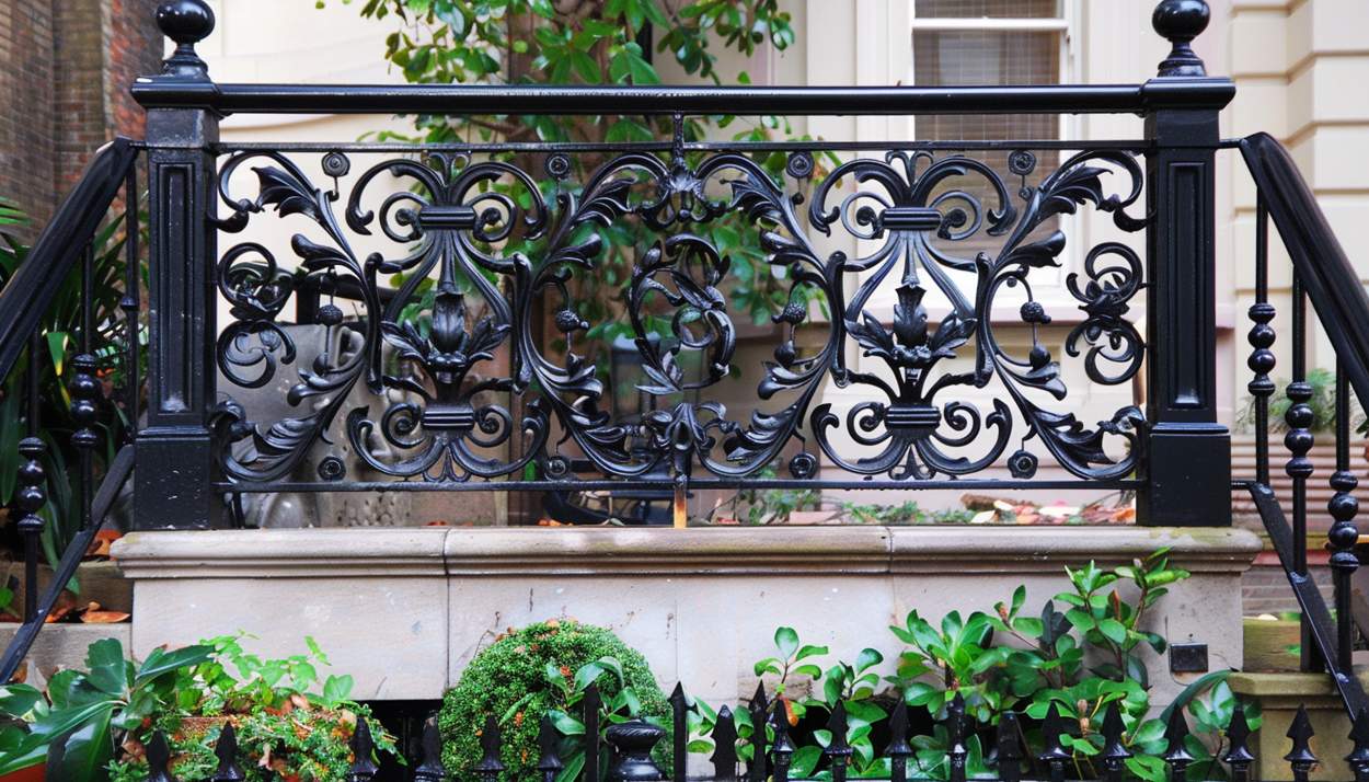 wrought iron railing in london