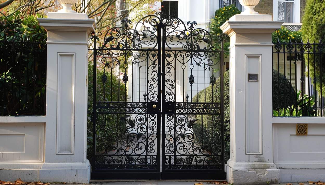 bespoke main entrance doors from iron
