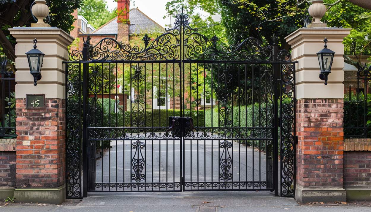 made to measure driveway wrought-entrance gates