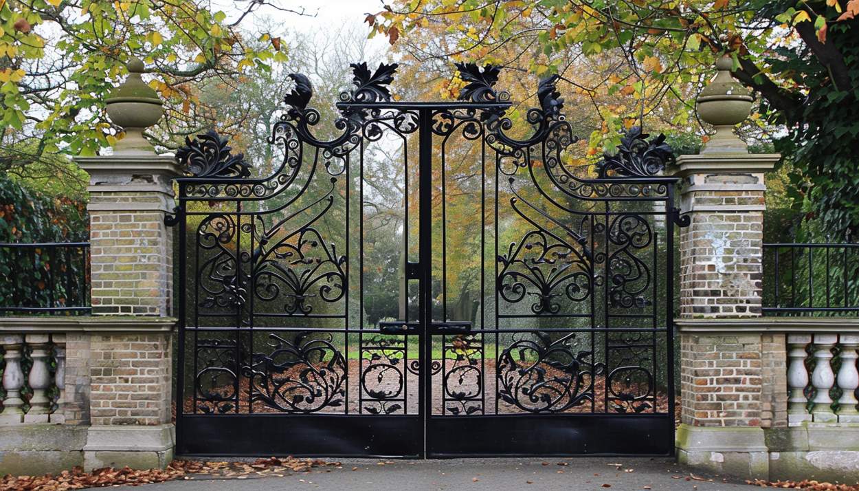 Black main entrance gate